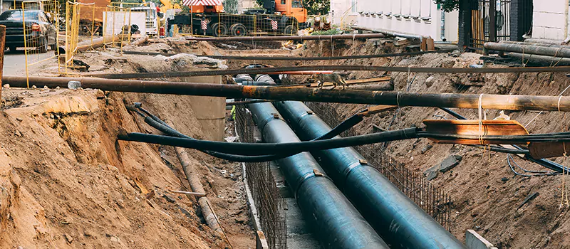 Underground Drainage Pipe Replacement in Liberty Village, Toronto