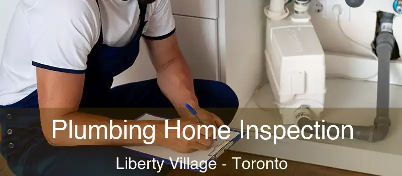 Plumbing Home Inspection Liberty Village - Toronto